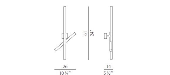 Panzeri A6401 white Carmen настенный 106727 - Вид №2