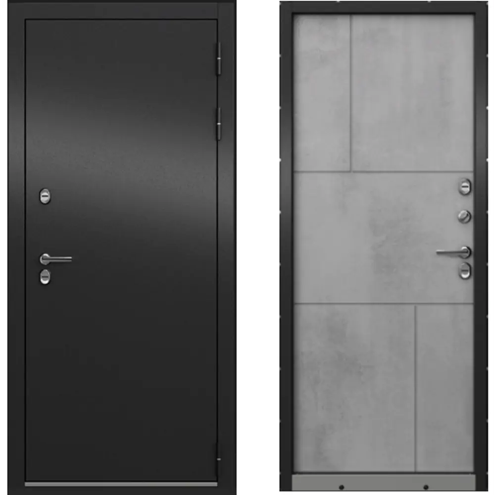 Дверь входная металлическая Крепыш 88x205 см правая серый 89382937 STLM-2033528 МАСТИНО  - Вид №1