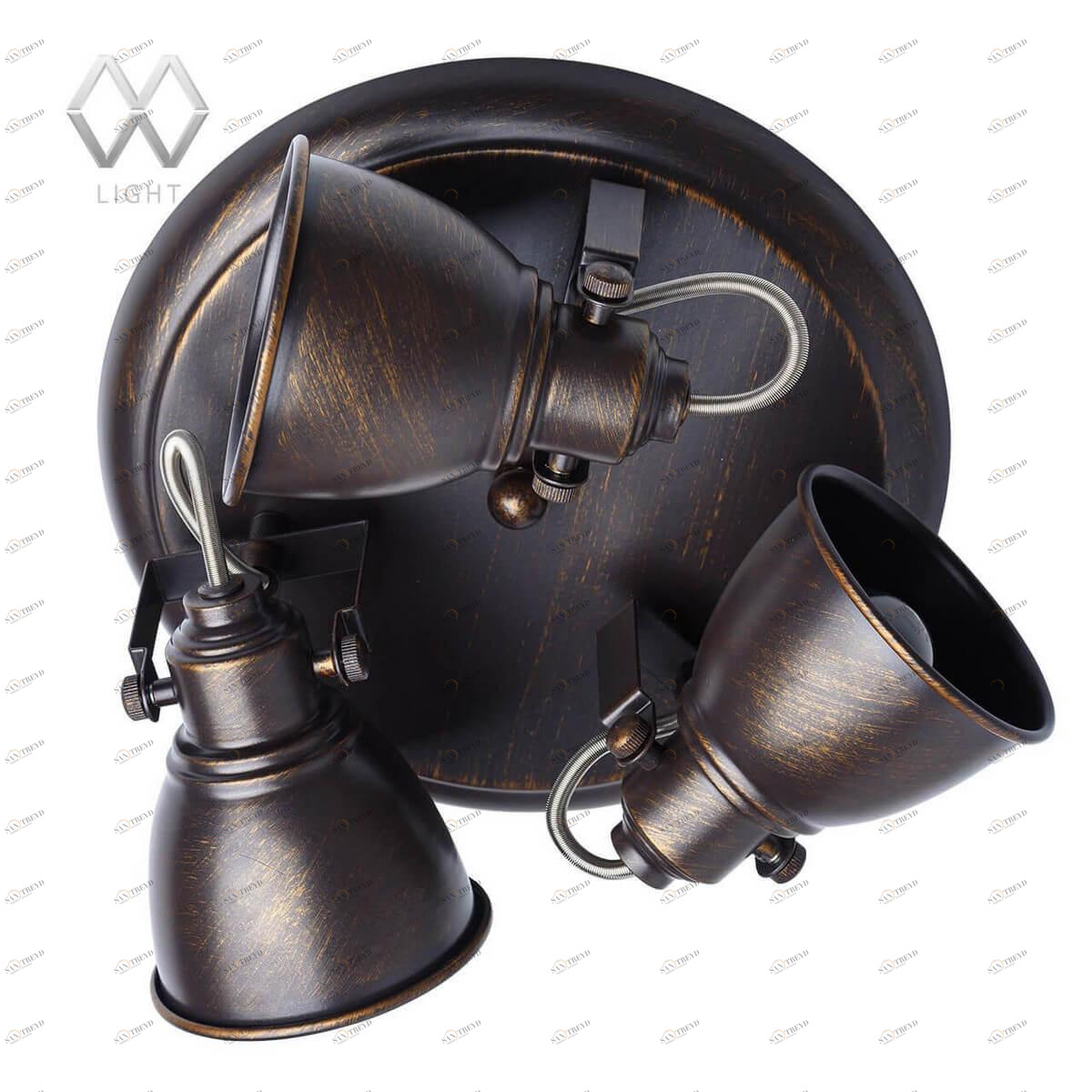 Спот потолочный коричневый De Markt "Ринген 2" 547020403 DE MARKT РИНГЕН 00-3891125 Коричневый 