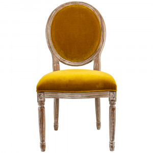 3113011 Стул «Луи / Медовая горчица» (бархат, лесной орех) Object Desire