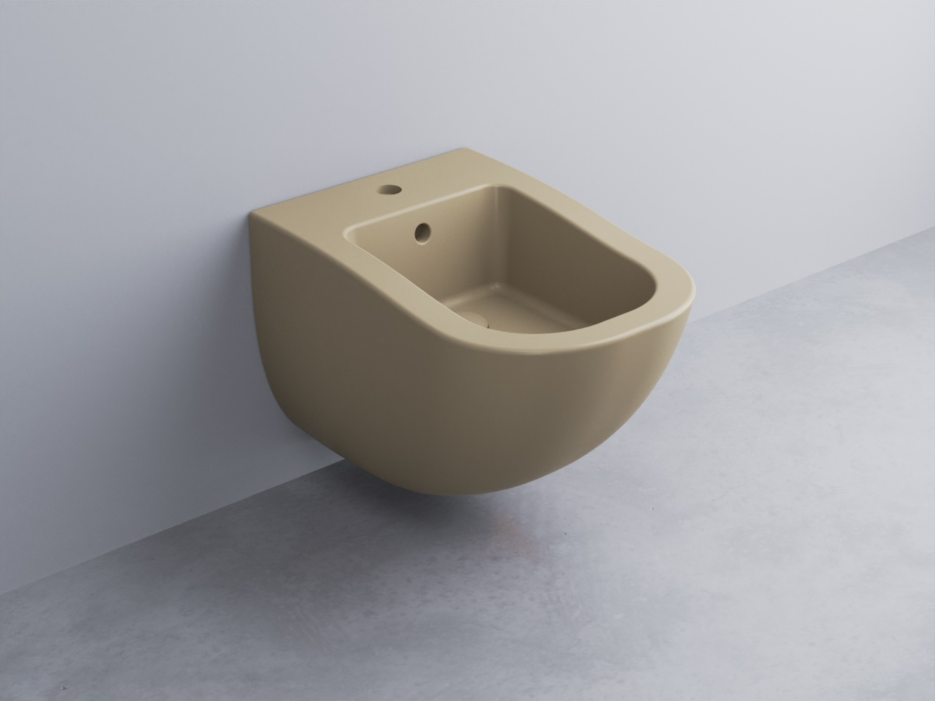 FLBS-AV Биде подвесное с одним отверстием под смеситель, в комплекте с крепежами cielo Fluid Ceramica Cielo