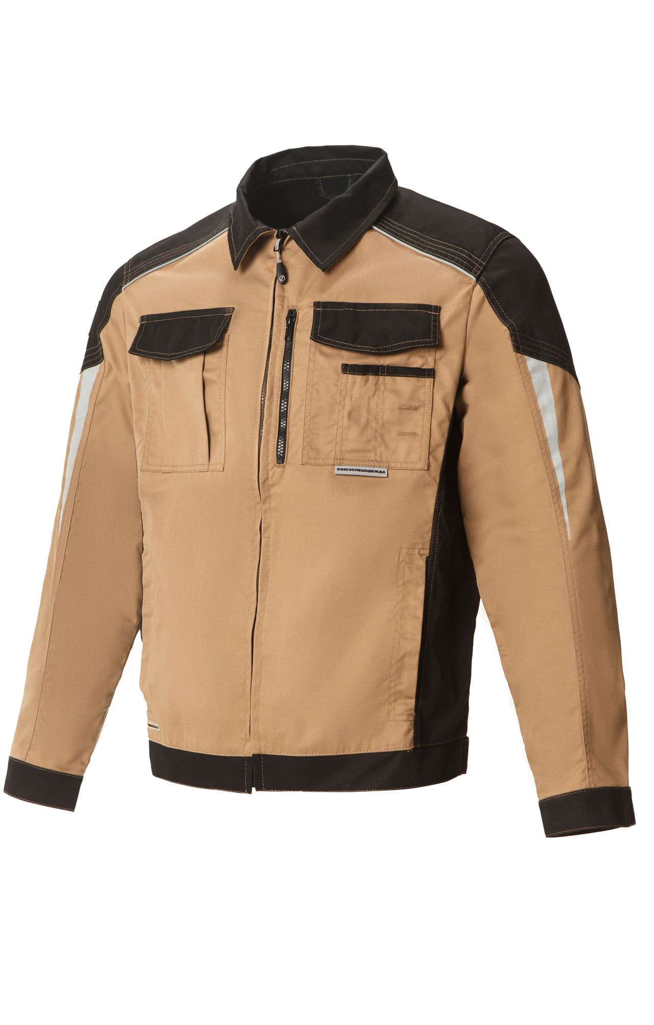 64636 Костюм  NEW 2 бежевый с черным STATUS  Летняя спецодежда  размер 60-62/182-188  - Вид №1