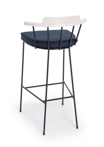 Высокий стул из стали с порошковым покрытием