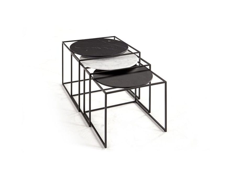 Квадратный металлический журнальный столик ROCHE BOBOIS G3 ARCH-00012807 - Вид №2