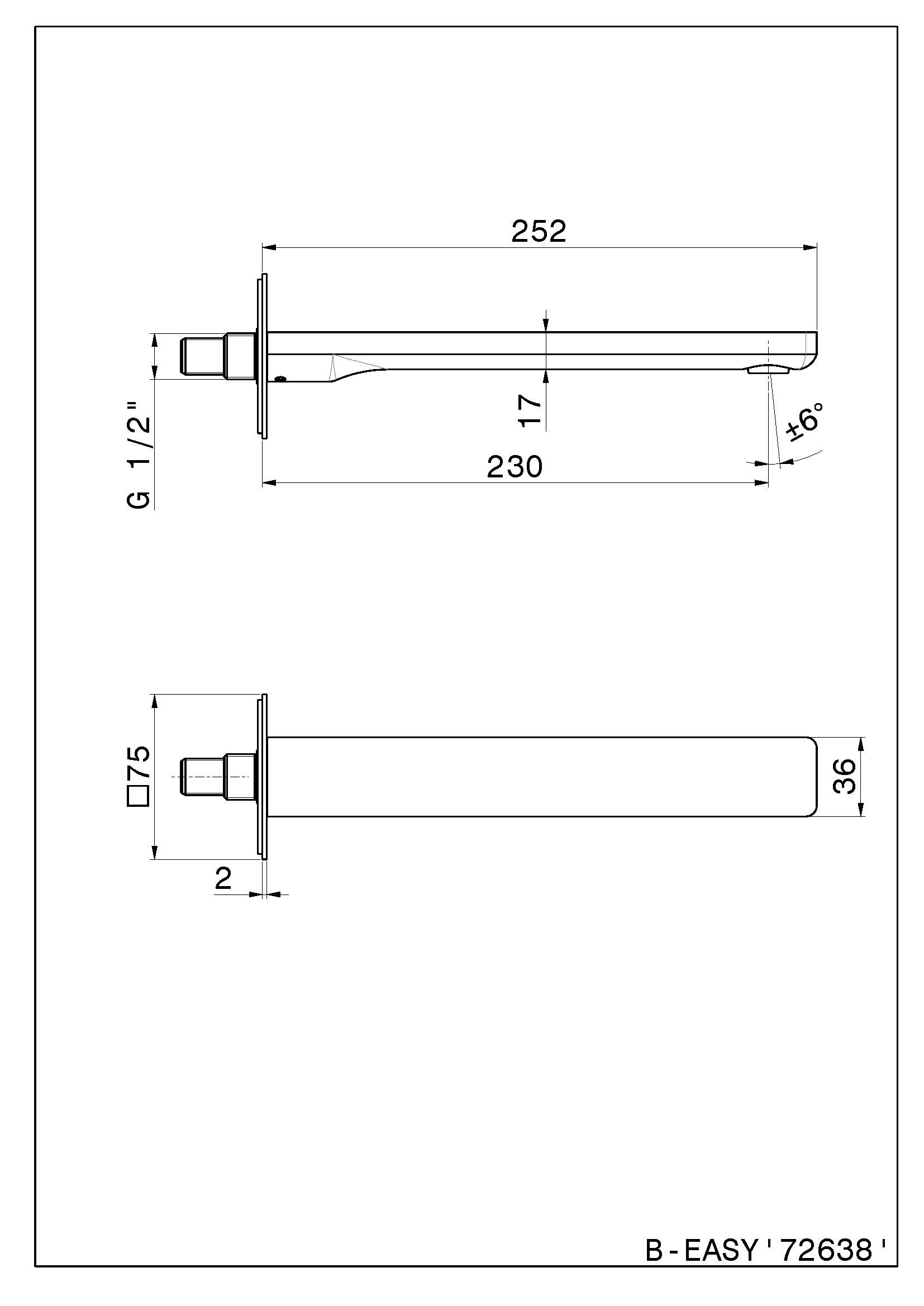 Дозирующий носик для умывальника Newform B-EASY ARCH-00051090 - Вид №2