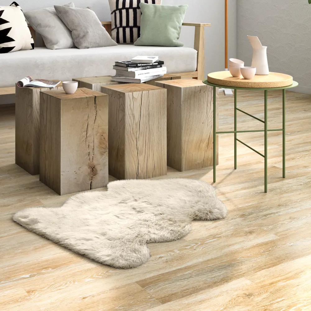 Ковер KREAFORTA Meribel 60x90 см акрил цвет белый 89425059 STLM-2095521 
