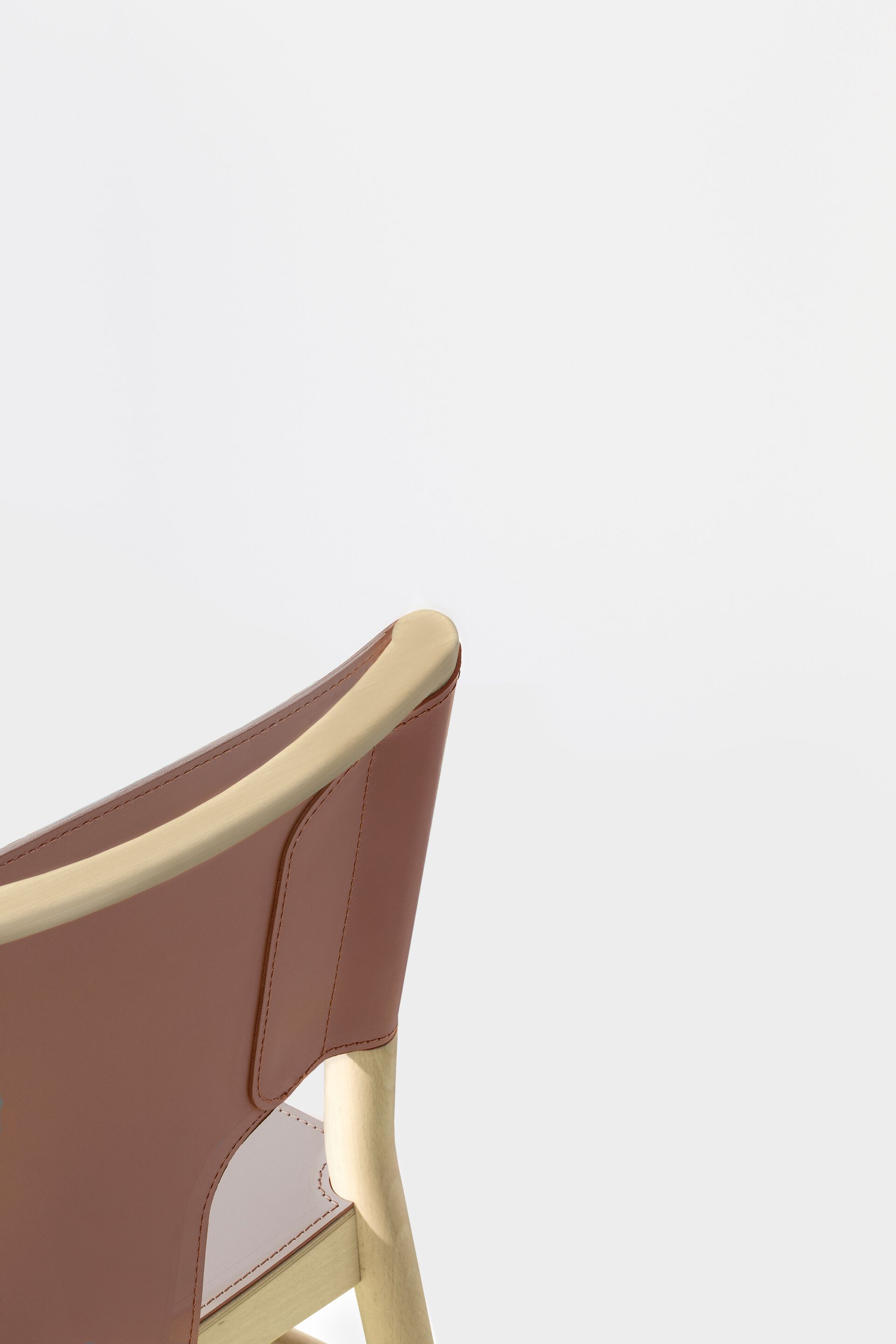 Стул из бука с обитым сиденьем/спинкой Billiani Marimba ARCH-00104550 - Вид №7