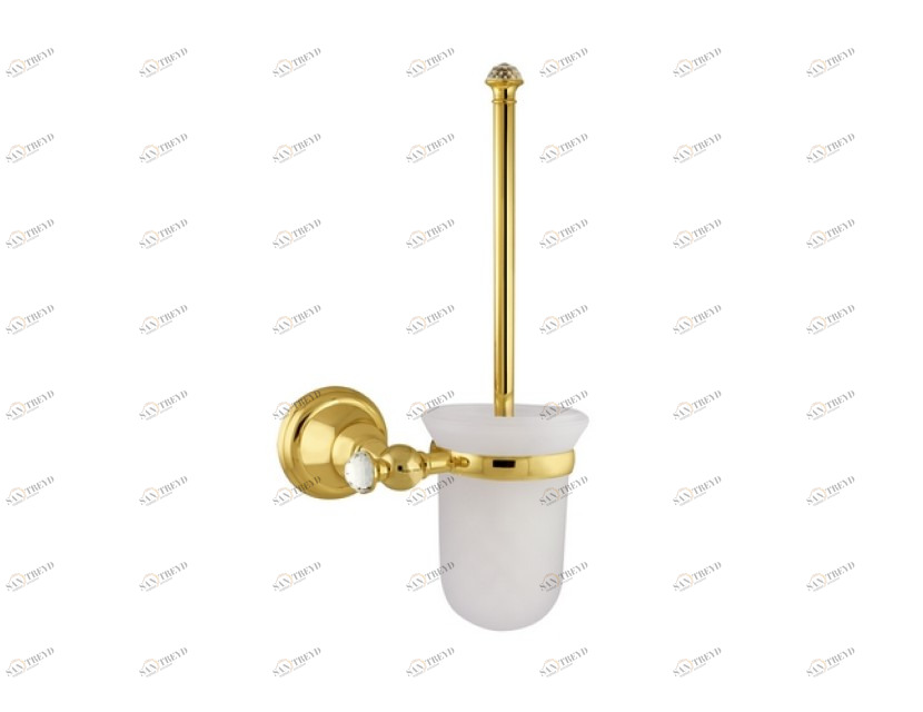 036284.000.01 Подставка для ершика с кристаллами сваровски Золото 24К Mestre Pacifica