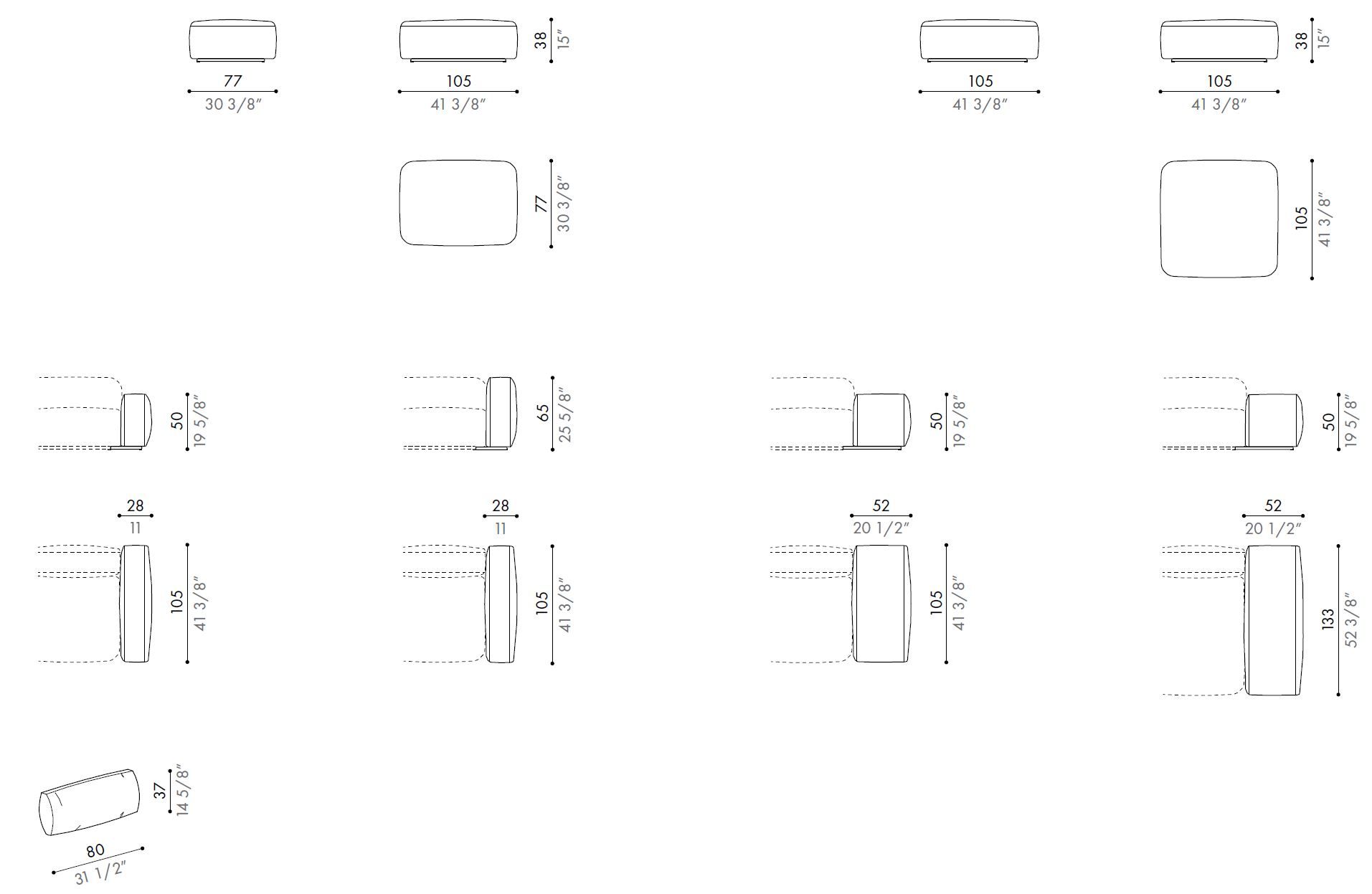 Модульный диван Désirée divani Dorvan ARCH-00049501 - Вид №8