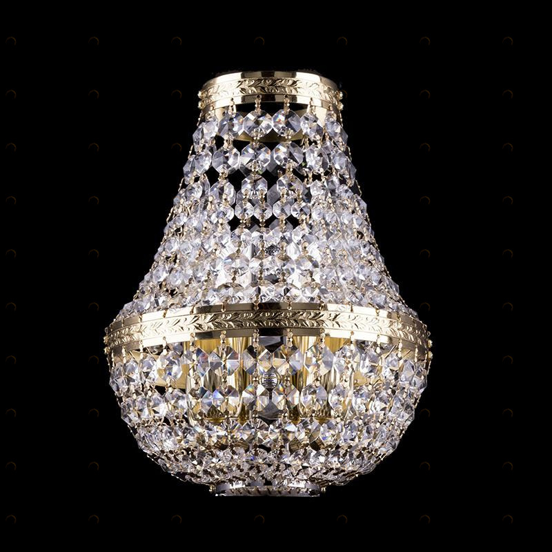 Бра Bohemia Ivele 2150/2/G BOHEMIA IVELE  077471 Золото;прозрачный 