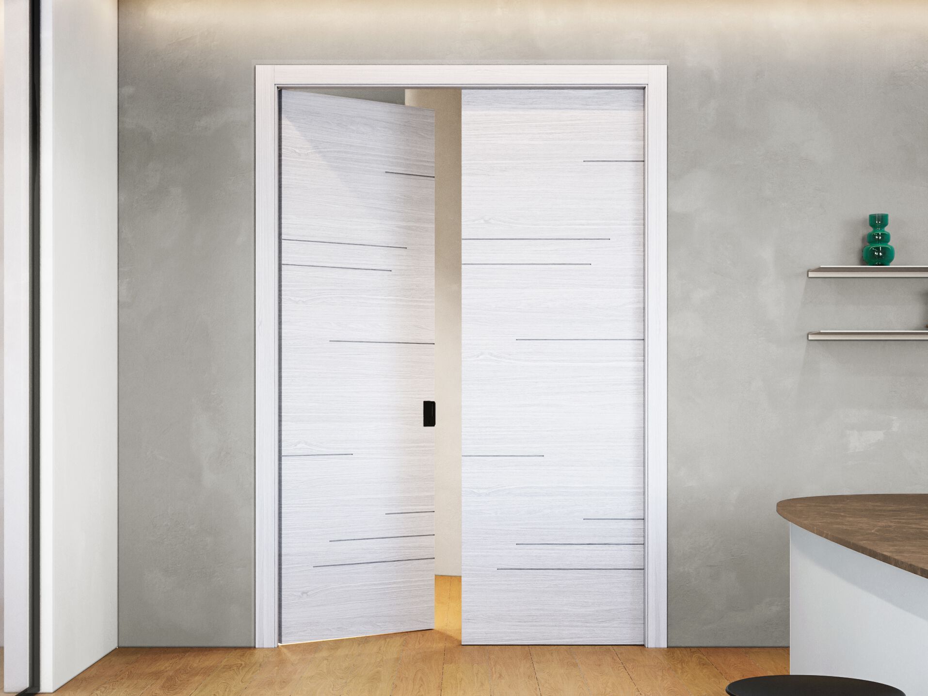 Деревянные распашные двери FERREROLEGNO реплика ARCH-00019563