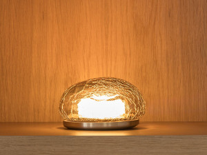 Стеклянная светодиодная настольная лампа