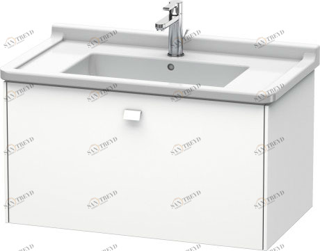 BR404201818 Brioso Тумбочка подвесная Белый матовый, декор Duravit