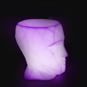 Приставной столик фигурный светящийся 49 см LED RGBW battery Adan от Vondom VONDOM ADAN ОТ VONDOM 298575 Розовый;фиолетовый