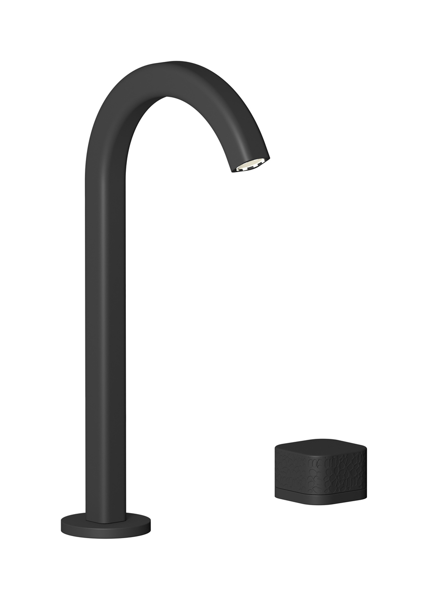 Смеситель для раковины на 2 отверстия WE ARE IB eo394np_2 Matt Black Elio