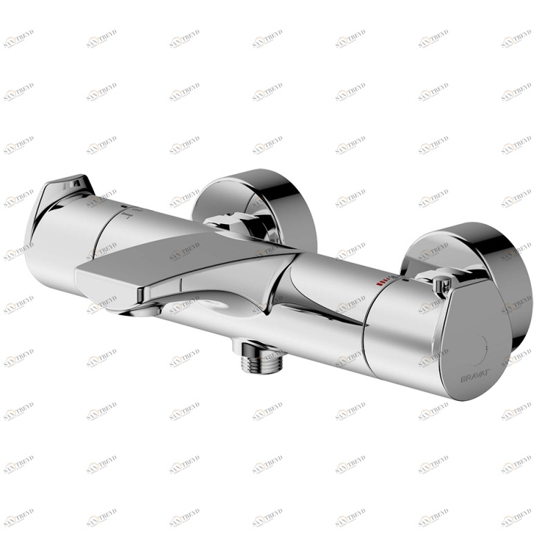 Смеситель для ванны термостат Nizza F6353387CP-01-RUS bravat 