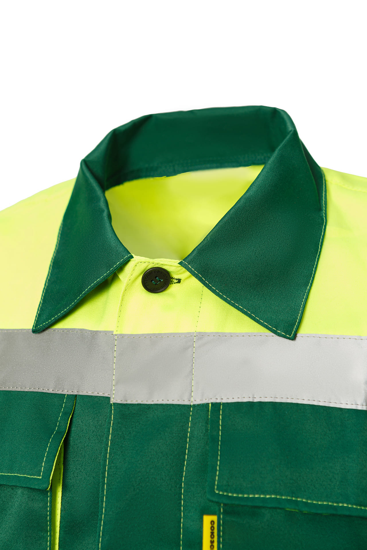 63842 Костюм "Коммунальщик" зеленый лимонный  Летняя спецодежда  размер 56-58/170-176  - Вид №5