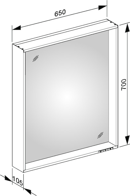 33096ZZ3000 Зеркало с подсветкой KEUCO Plan - Вид №15