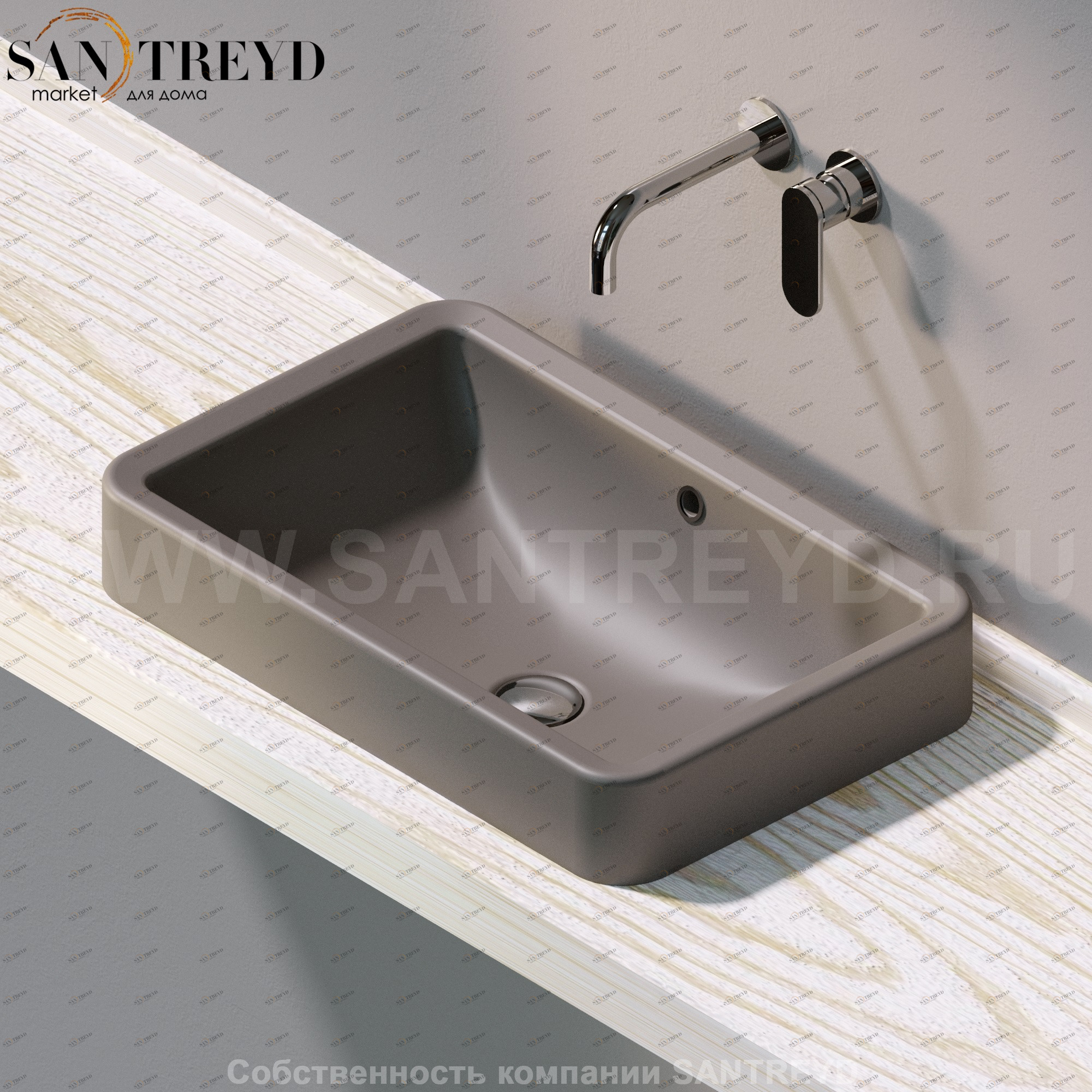 NL62INC7037 Накладная раковина под столешницу  прямоугольная Ceramica Flaminia Nile