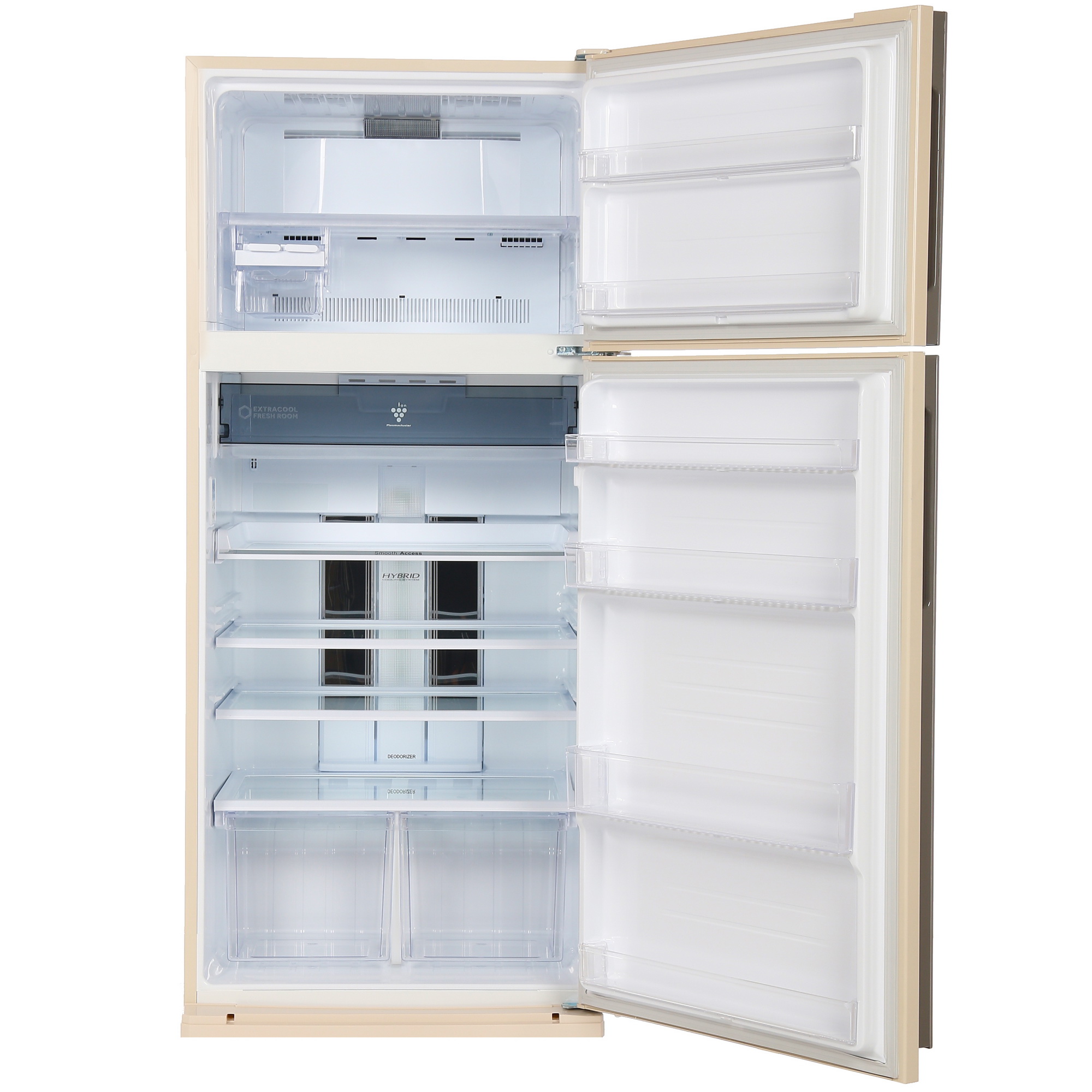 7919011 Холодильник с морозильником   Sharp SJXE59PMBE бежевый STDN-0109654 - Вид №1