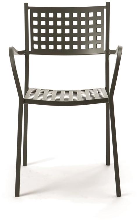 Vermobil Штабелируемый металлический садовый стул с подлокотниками Alice Ch1550 - Вид №2