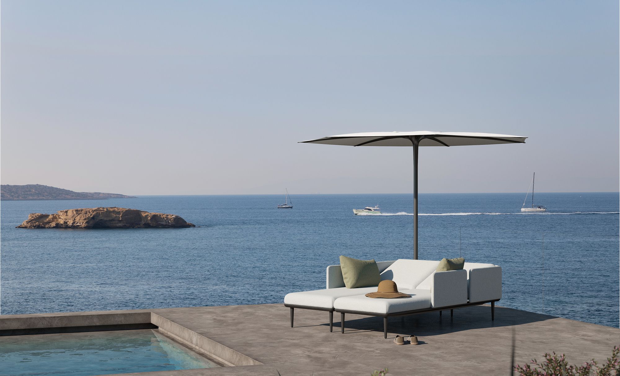 Садовая кровать с откидной спинкой из ткани Royal Botania Styletto Lounge ARCH-00124010 - Вид №2