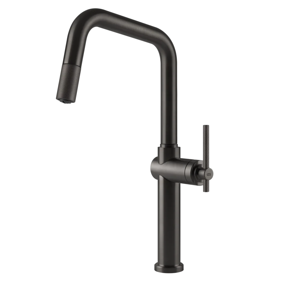 Смеситель для раковины 60652 707 Gessi Habito ЧЕРНЫЙ МЕТАЛЛ BR. PVD 60652707