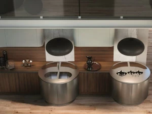 Aster Cucine Линейная деревянная кухня Domina