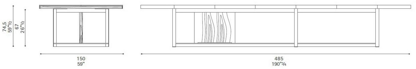 Poltrona Frau Прямоугольный стол для совещаний L'ufficio - sistemi direzionali sun-id-1462740 - Вид №4