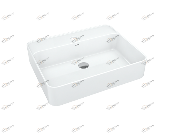 Олимп-570 Накладная раковина на столешницу  прямоугольная KIROVIT Олимп