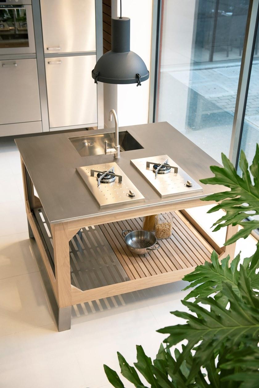 Lgtek Летняя кухня из стали и дерева Window sun-id-1470995 - Вид №1