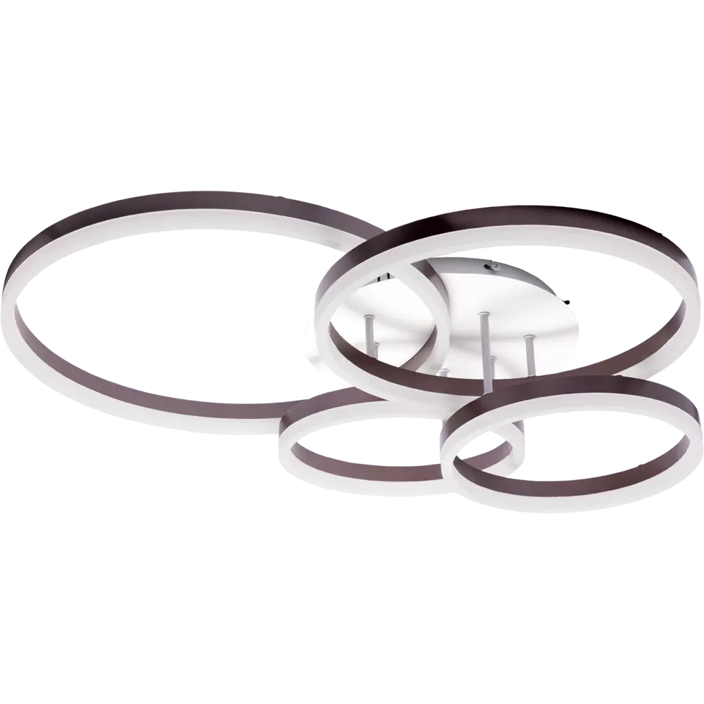 Люстра потолочная светодиодная диммируемая Ritter Eclipse 52084 3 с д/у 124 Вт 31 м² 2700К-6500К цвет белый/коричневый 84339757 STLM-2110216  - Вид №4