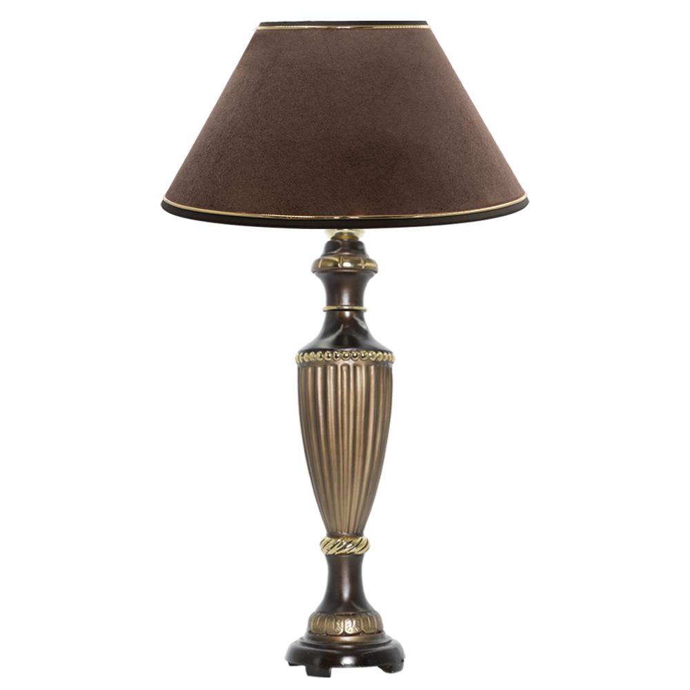 32004,34013 Настольная лампа Ваза Ребристая Бронза Кофе BOGACHO 4627138210574, 4627179657109