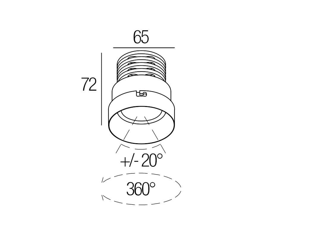 Регулируемый встраиваемый светодиодный прожектор Flexalighting SEXUS UGR DTW ARCH-00148997 - Вид №2