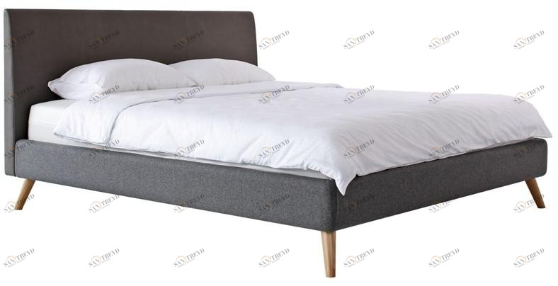 Heavens Двуспальная кровать из ткани с мягким изголовьем Eden sun-id-1410352