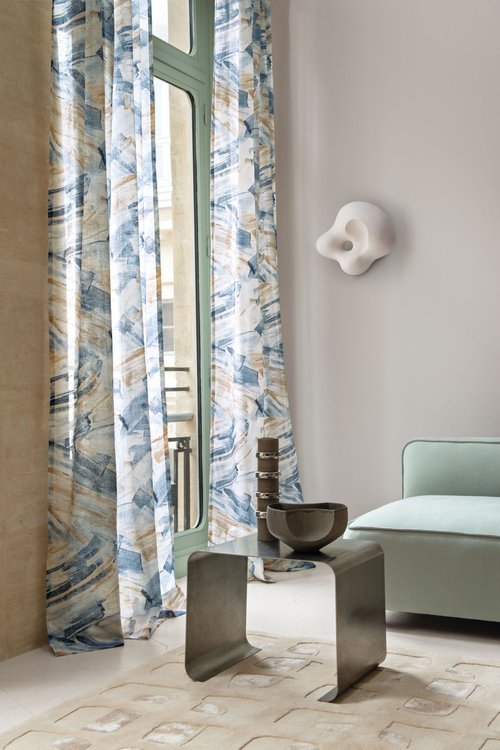 Шелкография вуаль ткань для штор Casamance Mariposa ARCH-00009960 - Вид №1