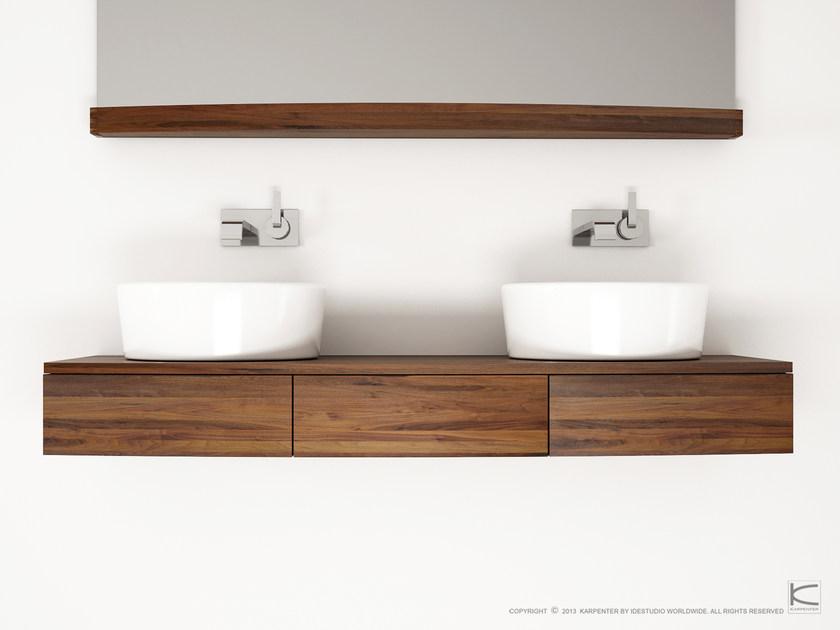 KARPENTER Двойная подвесная тумба под умывальник из дерева Miles sun-id-1503907 - Вид №3