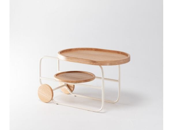 Металлический журнальный столик contract с ясенем и колесами Shishka Project One ARCH-00024403 - Вид №5