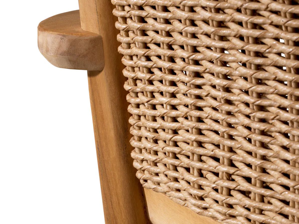 Садовое кресло из тикового дерева с подлокотниками Eichholtz Pivetti ARCH-00027670 - Вид №5