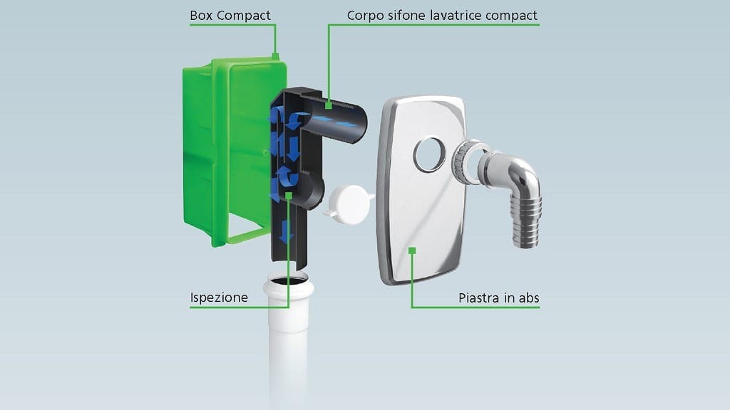 ABS стиральная машина и посудомоечная машина сифон Bonomini Compact ARCH-00149218 - Вид №2