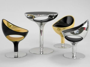 Giovannetti Вращающееся кресло из полиуретана Ring