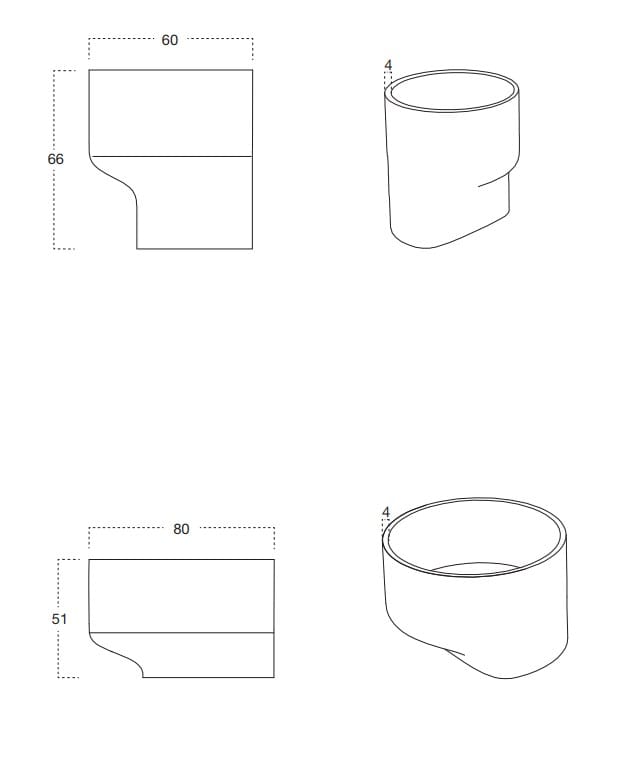 Бетонный садовый горшок Antoniolupi гиганты ARCH-00059846 - Вид №1