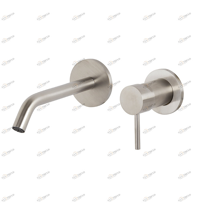 F3081X8 Cмеситель для раковины для настенного монтажа FIMA CARLO FRATTINI Spillo Steel 