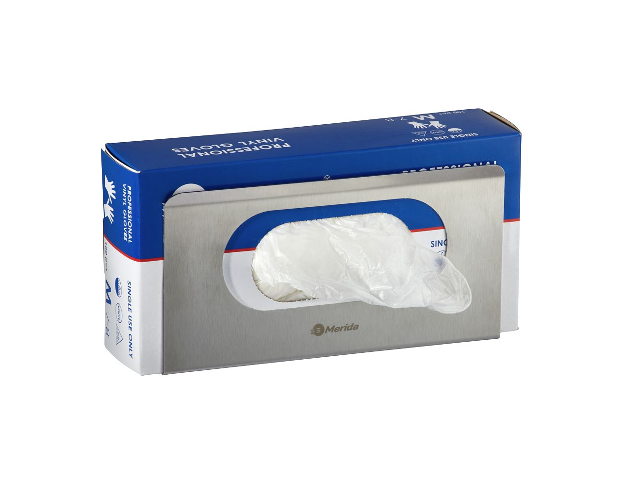 GSM020 Держатель для картонной коробки с перчатками или салфетками STELLA, матовая сталь Merida  - Вид №3