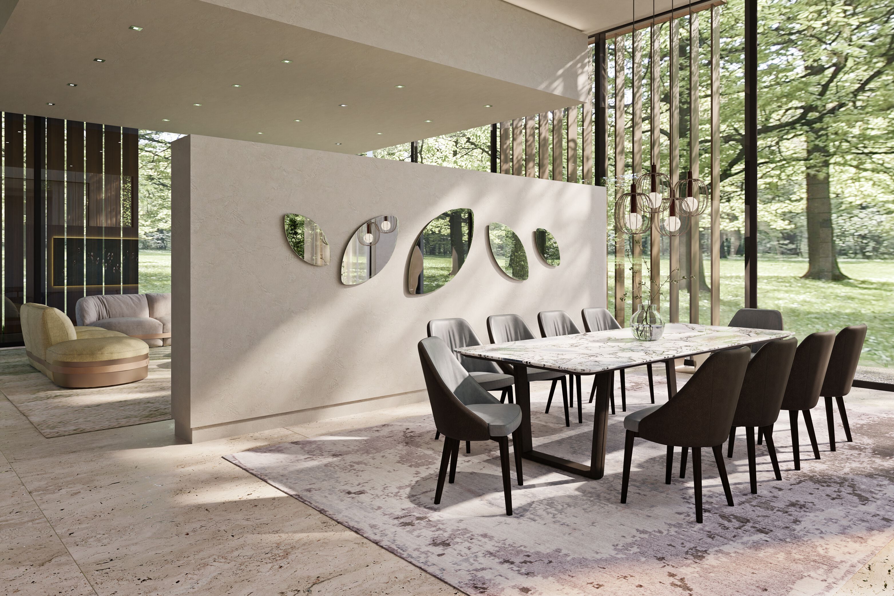 Мягкий стул из ткани Borzalino Neil ARCH-00035608 - Вид №16