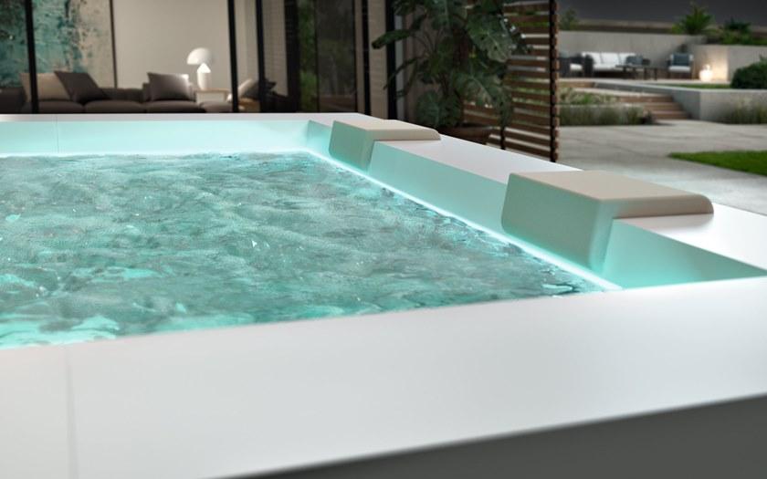 Albatros 4-местный пейзажный бассейн с твердой поверхностью и хромотерапией Modula sun-id-1508152 - Вид №1