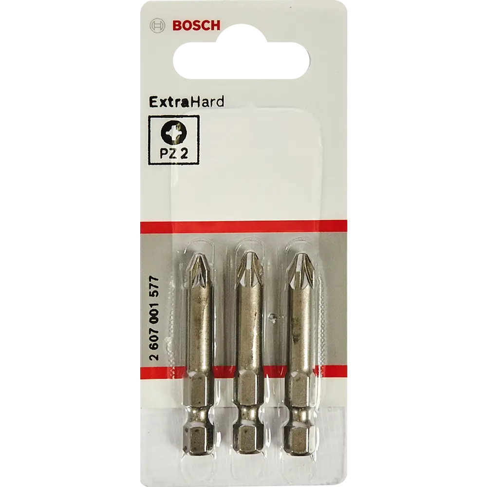 Бита крестовая Bosch Extra Hard 2607001577 PZ2x49 мм, 3 шт. 83433303 STLM-2160828 BOSCH PROFESSIONAL  - Вид №1