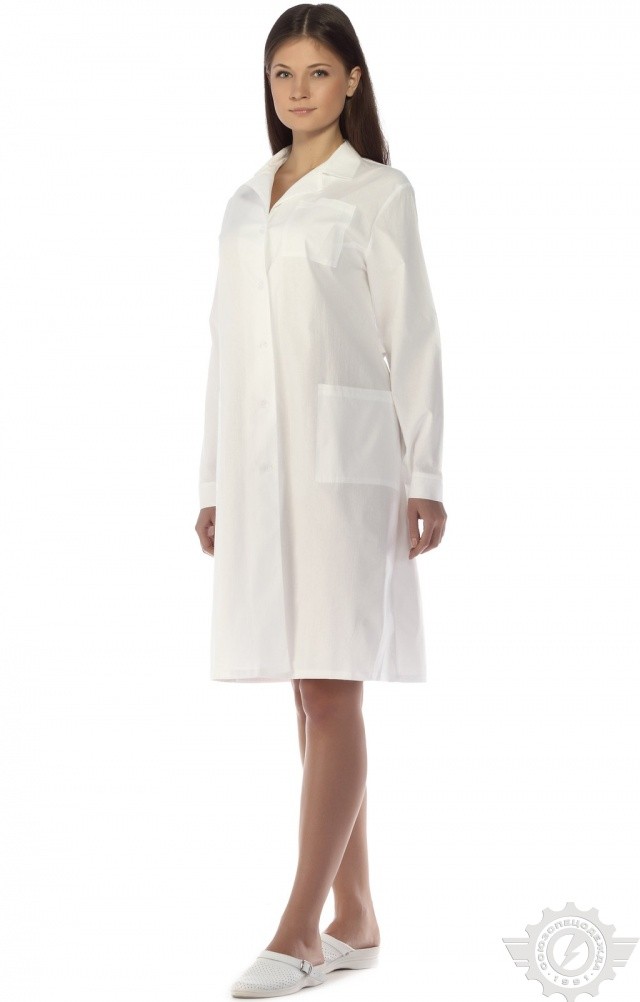 61696 Халат женский белый  Медицинская одежда  размер 56-58/170-176 Спецодежда  - Вид №8