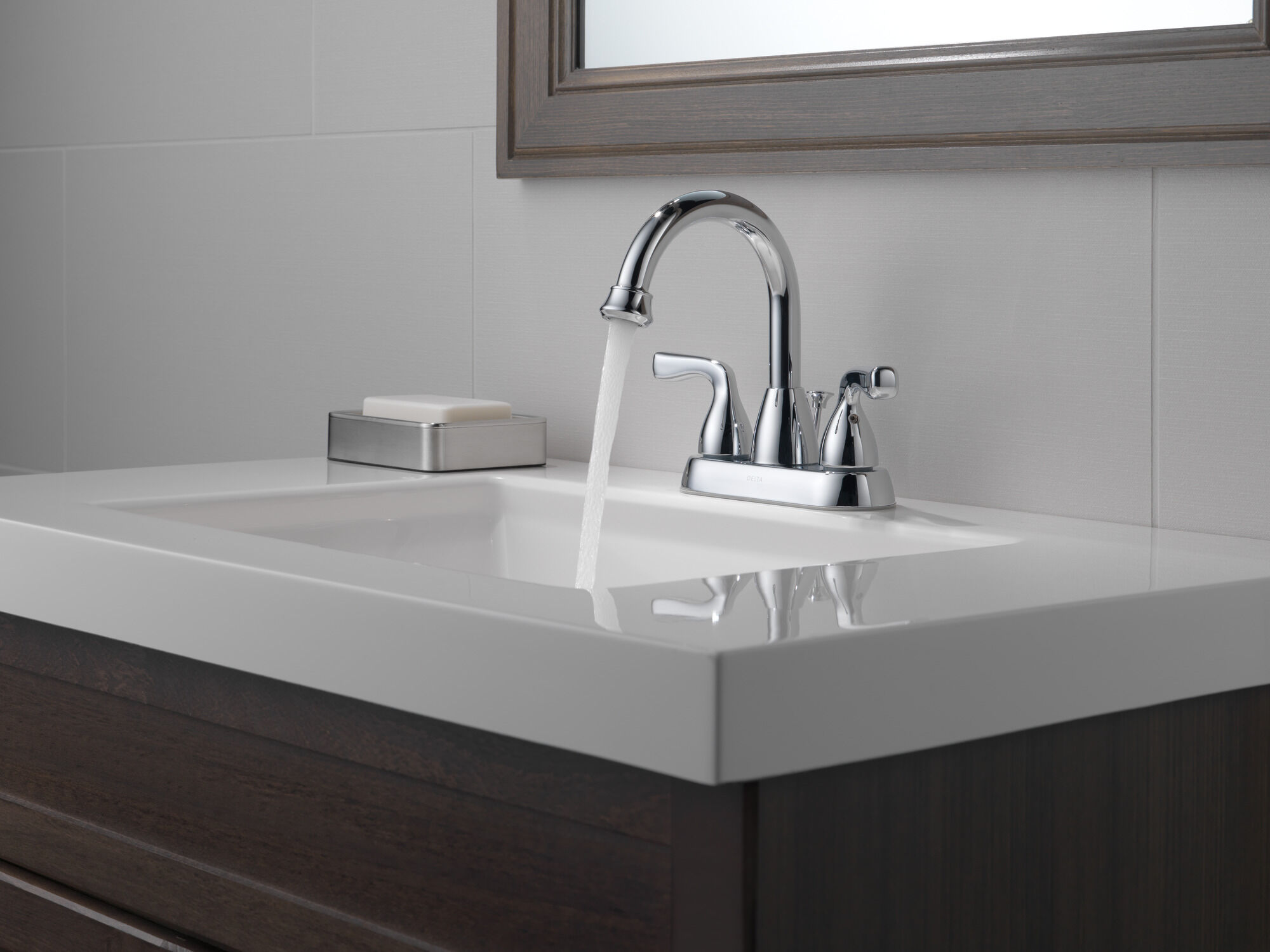 25911LF Смеситель для ванной комнаты с двумя ручками Delta Faucet DELTA Хром - Вид №3