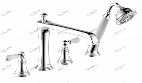 Смеситель на ванну  на четыре отверстия Zollern F55193CP bravat 